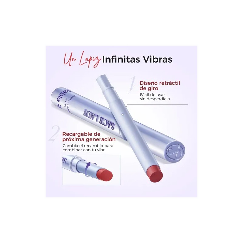 Sace Lady Labial En Crema Mate Suave Spf 15 Diseño