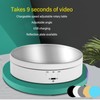 Motorized Rotating Display Stand White USB Charging Round 3 Speeds