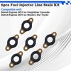 Fuel Injector Line Passthrough Seals Kit 6PCS for Detroit Diesel