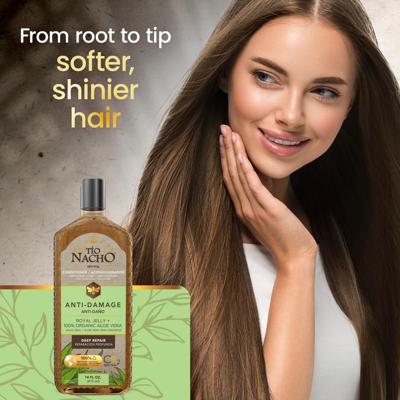 Tio Nacho Anti-Damage Conditioner with Aloe Vera & Royal Jelly,