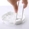 White Dinnerware Bowl Plate Racks and Holder Plastic Drain Rack