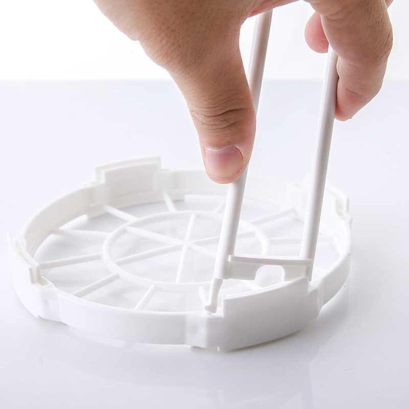White Dinnerware Bowl Plate Racks and Holder Plastic Drain Rack