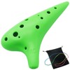 Aestivate Plastic Ocarina Musical Instrument, 12 Holes, Alto C Model,