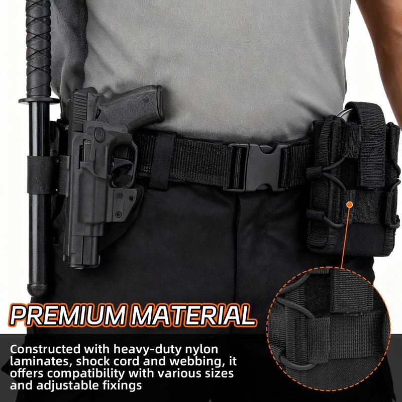 Molle Handcuff Holster, Handcuff Pouch for Duty Belt Vest, Handcuffs
