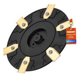 FourShow 【Cut More Efficiently】 Blade Discs + 6 Pcs Blades Compatible with Gardena Sileno City 400 600 / McCulloch ROB S400 S500 S600 S800, Robotic Lawn Mower Blade Disc