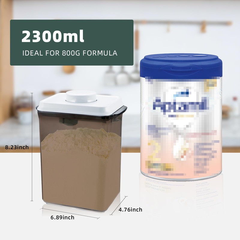 Tourdeus Pop Airtight Formula Container, 2300ml Baby Formula Dispenser on