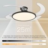 AHAWILL 48 Inch Retractable Ceiling Fan,Low Profile Ceiling Fan with