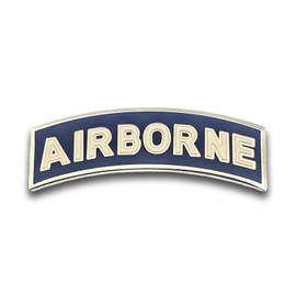 US Army Airborne Blue And White Tab Metal Pin (sold in each)