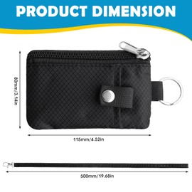 KFETFE Shoulder Bag Neck Pouch with RFID Protection, Anti-Theft Unisex Chest Bag, Travel Purse, Security Bag for Passport, Credit Cards, Coins, Money (Black)