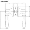 Designers Impressions Villa Design Oil Rubbed Bronze Entry Lever with