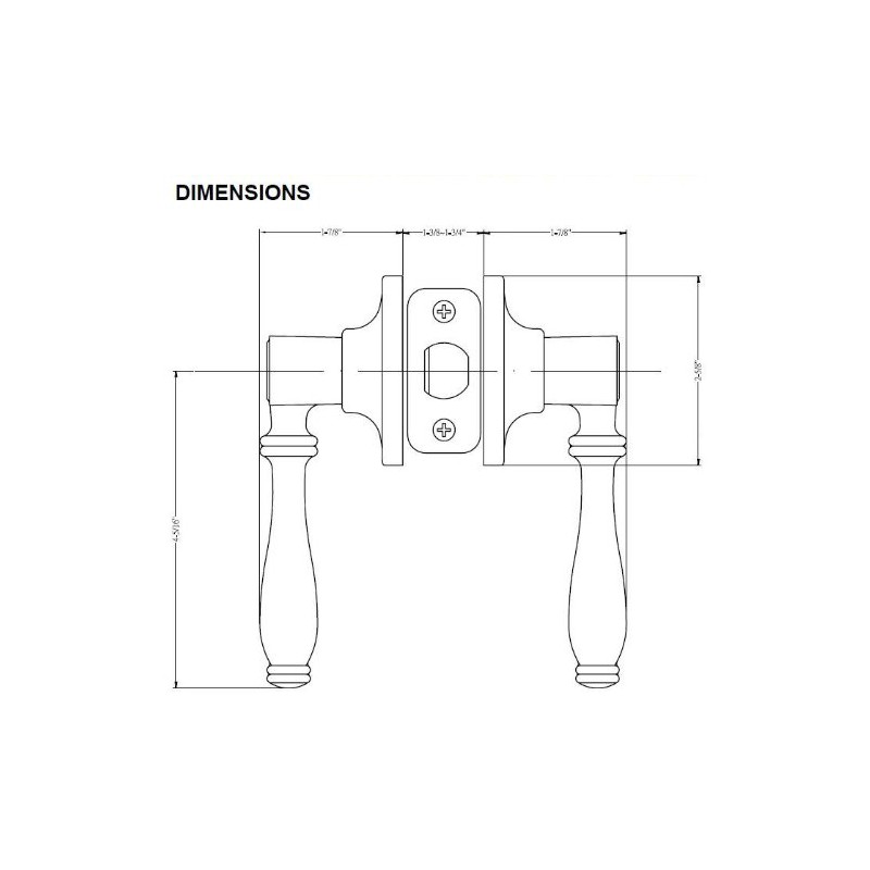 Designers Impressions Villa Design Oil Rubbed Bronze Entry Lever with