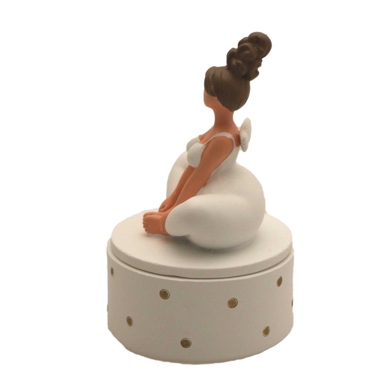 Yoga Angel Decorative Polyresin Storage Box