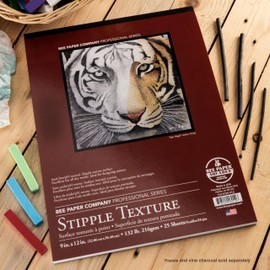 Bee Paper Coquille Stipple - Textured Drawing Paper - 23 cm x 30.5 cm