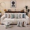 KOOLIFE Boho Striped Throw Pillow Covers 18x18 Inch Set of