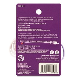 Goody Ouchless Medium Hair Elastics 2mm, 40 Count (Assorted colors)