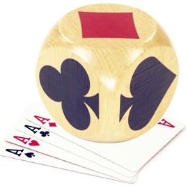 Euchre Trump Markers Cube Pinochle Bridge Playing Cards Whist Cards Trump Marker Dice Euchre Card Deck Trump Marker Game Dice Indicator Gifts for Euchre Pinochle Bridge Enthusiasts (2.4 in)