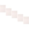 5 Piezas Bloc de Notas Adhesivas Transparentes Impermeables de Pet