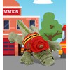 DolliBu Alligator Firefighter Stuffed Animal with Name Personalization - Super
