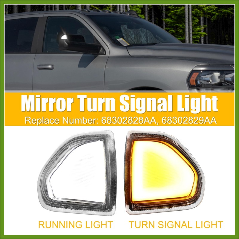 HOPESPANNER LED Side Mirror Turn Signal Indicator Light for Dodge