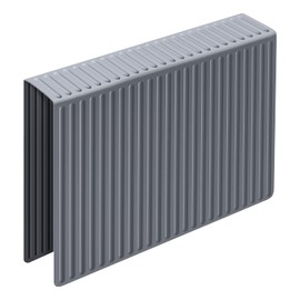 Bligli Silicone Sink Saddle, Large and Durable Sink Divider Mat with No Suction Cups, Kitchen Divided Sink Protector Mat for Glassware Dishes, Easy to Clean and No Smell, 11.8" x 18" (Grey)