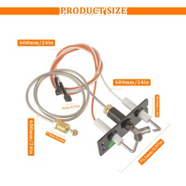 HUAREW IPI Pilot Assembly 2090-012 Natural Gas for Heatilator, SRV2090-012 2198-012 Natural Gas (NG) Pilot Assembly for Heatilator, Majestic, Heat-N-Glo, Quadra-Fire Fireplaces Replacement Part