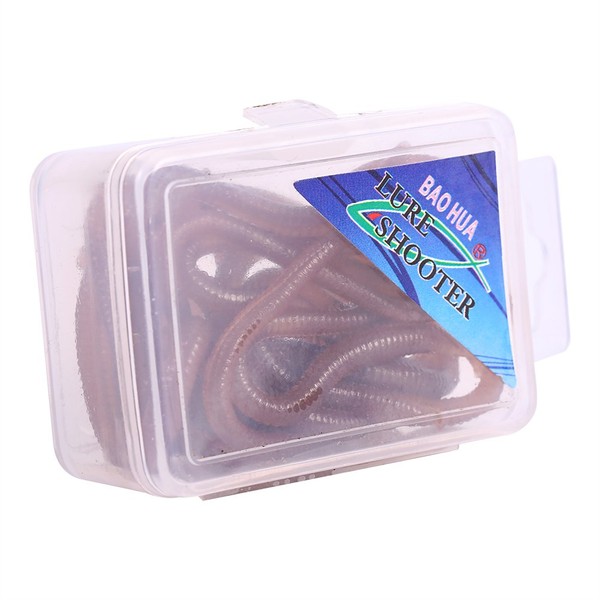 Red Worm Worms Soft 10cm Shaped Fish Bait Catcher with