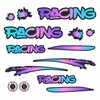 BIKE-label X400064 Bicycle Sticker Set E-Bike Scooter Racing Urban Lettering