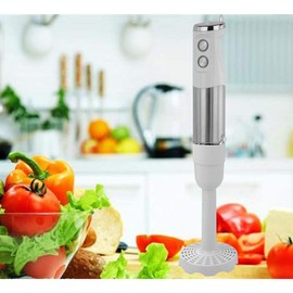 Ovente Potato Vegetable Multi Masher Blender Attachment, BPA-Free Easy to Use Nonstick Dishwasher Safe, Compatible with Ovente 6-Series Electric Hand Stick Blender HS660, HS665, HS680, White ACPHS500W