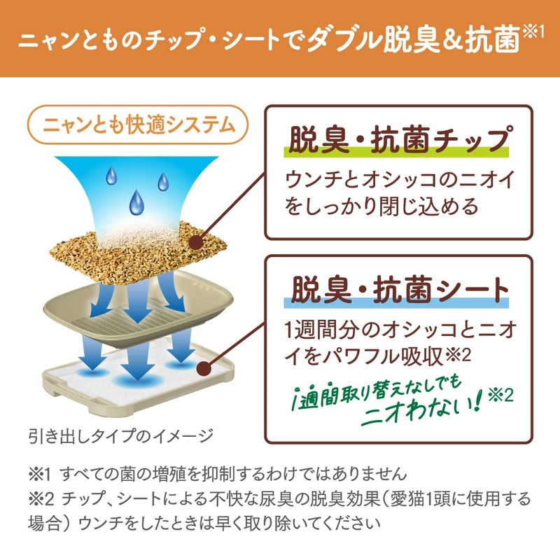 Nyantomo Clean Toilet Deodorizing and Antibacterial Sheets, Large Capacity, 12-Piece