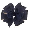 Dark Denim Pinwheel Hair Bow