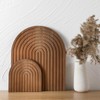 Chunful 2 Pcs Decorative Wood Cutting Board Wooden Board Rainbow