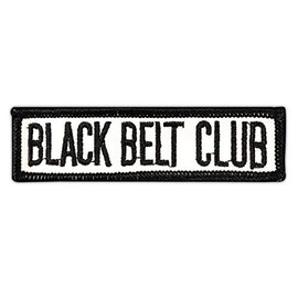 AAMA Black Belt Club Plain Martial Arts Taekwondo Karate Patch - 1 pc