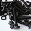 20 x Black Pan Head Screws Polypropylene (PP) Plastic Nuts