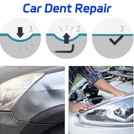 Exzzauk Portable Repair Tools, Stainless Steel Pin Puller Tool Set Professional Car Tool Kit, 23 PCS