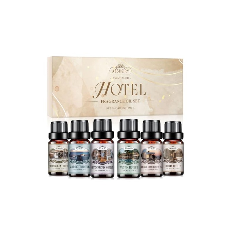 Hotel Fragrance Oil Set for Diffuser - Essential Oils Set