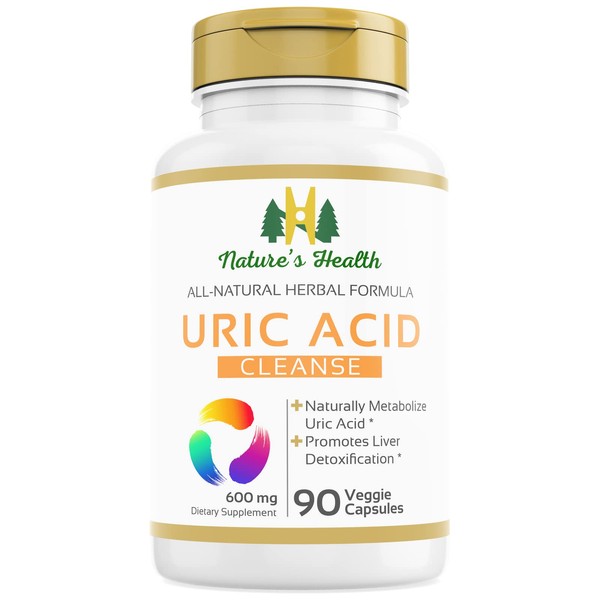 Nature's Health Uric Acid Cleanse – Uric Acid Supplement – Support Joint Mobility & Comfort – 90 Vegetarian Capsules