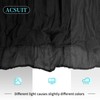 ACSUIT 4 Pack Black Cheesecloth Table Runner 20 x 120
