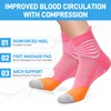 IRAMY Compression Ankle Support Socks Women Coolmax Wicking Cushioned Athletic