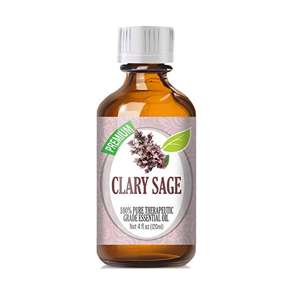 Clary Sage Essential Oil - 100% Pure Therapeutic Grade Clary Sage Oil - 120ml