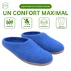 Grült Felt Slippers, Made from Sheep's Wool with Leather Sole,