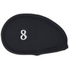 Daiya Golf HC-411 Iron Cover 411, Sold Separately, Black (8)