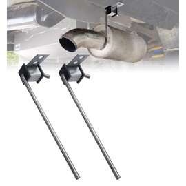 Aupar 2 Pack Exhaust Hanger Rod, Universal Muffler Hanger Rod with Rubber Isolator Compatible with Most Exhaust System