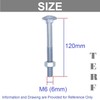 TERF® M6 X 120mm Cup Square Carriage Bolt and Nut