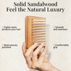Onedor Handmade 100% Natural Green Sandalwood Hair Combs -Anti-Static Sandalwood