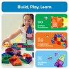 PicassoTiles 60 pcs Mini Magnetic Tiles Magnet Toys Travel-Friendly On-The-Go