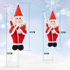 AmzBarley Christmas Decoration, Santa Claus Doll, 3D Figure, Rope Included, Santa Ornament, Decoration, Christmas Party, Room, Decoration, Hanging Decoration, Gift, Home, Office, Store, Garden,