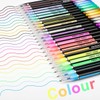 Mutsitaz Mutsitaz 48 Stück Gelschreiber Gelstifte Set Inklusive Glitter Metallisch Pastell 4 Arten für Zeichnen Schreiben Erwachsene und Malbücher
