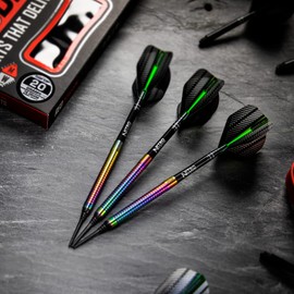 RED DRAGON Razor Edge Spectron 18 g Soft Tip Tungsten Darts with Flights and Stems