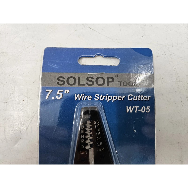 Pittsburgh 7.5" Wire Stripper Cutter WT-05 for 10 to 20