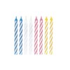 Bright Multicolor Spiral Birthday Candles - 24 Count, 2.5'' -